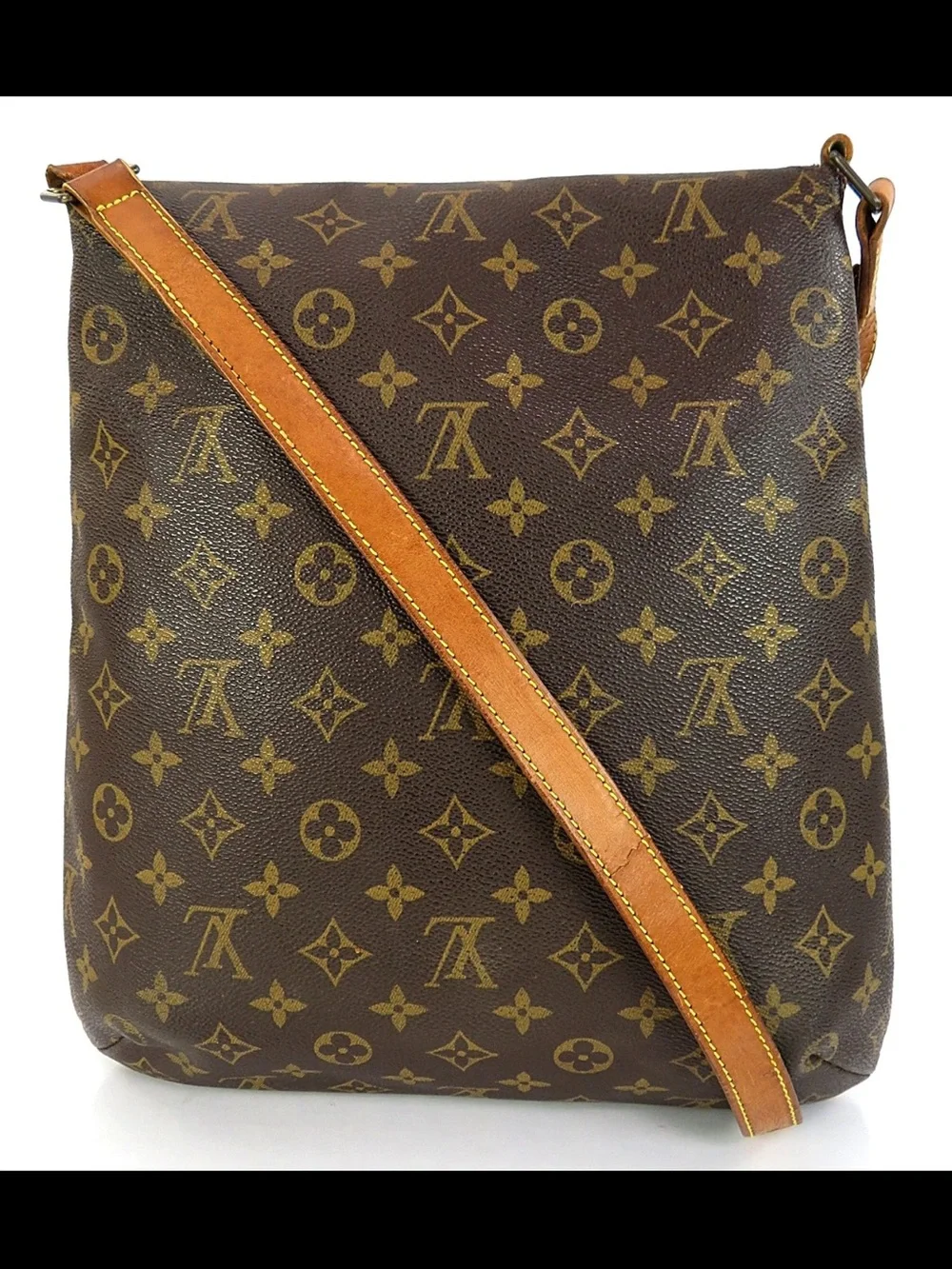 Louis Vuitton Monogram Canvas Messenger Bag in Brown and Tan